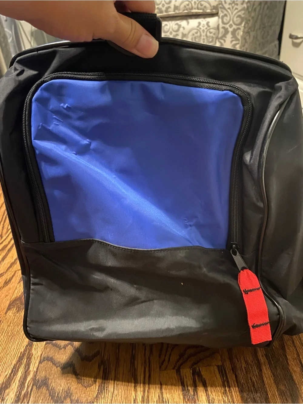 Disney Blue and Black Duffel Bag with Red Accent large
